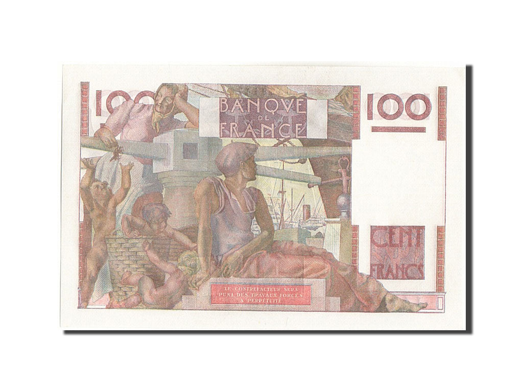Banknote, France, 100 Francs, 100 F 1945-1954 ''Jeune Paysan'', 1951