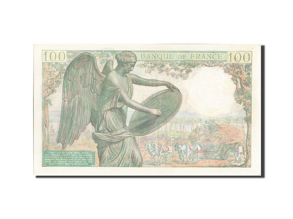 France, 100 Francs, 100 F 1942-1944 ''Descartes'', 1944, 1944-07-20, KM:101a,...