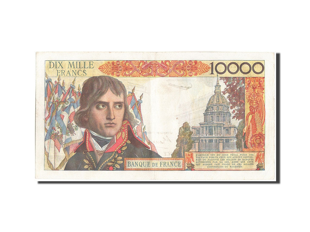 France, 10,000 Francs, 10 000 F 1955-1958 ''Bonaparte'', 1957, KM:136b, 1957-...