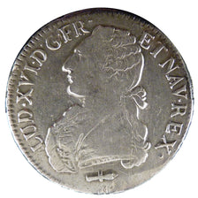 FRANCE, Écu aux branches d'olivier, ECU, 1785, Perpignan, KM #564.13, EF(40-45),