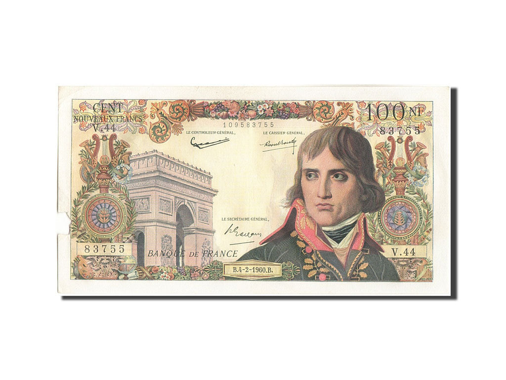 France, 100 Nouveaux Francs, 100 NF 1959-1964 ''Bonaparte'', 1960, KM:144a, 1...