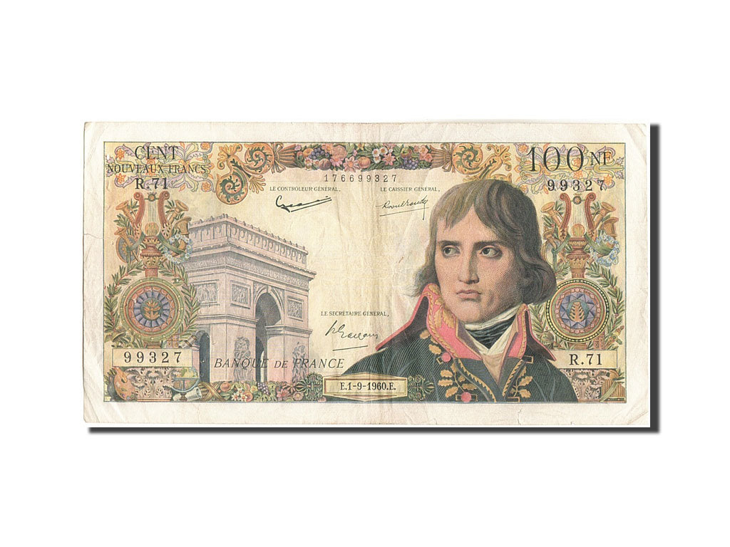 France, 100 Nouveaux Francs, 100 NF 1959-1964 ''Bonaparte'', 1960, KM:144a, 1...