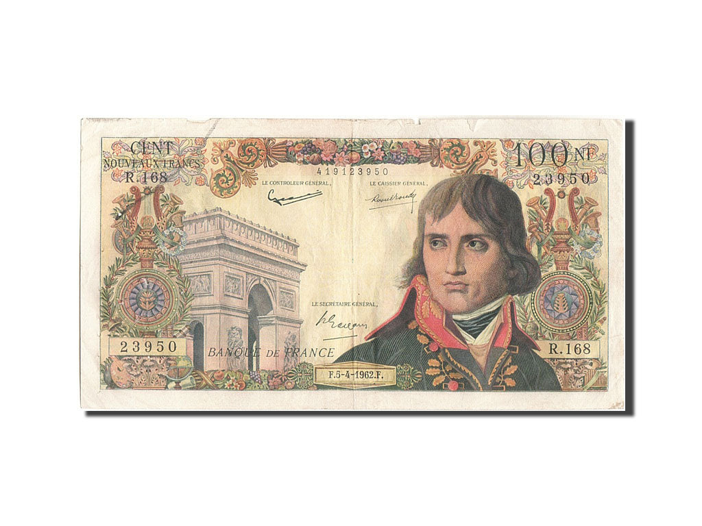 France, 100 Nouveaux Francs, 100 NF 1959-1964 ''Bonaparte'', 1962, KM:144a, 1...