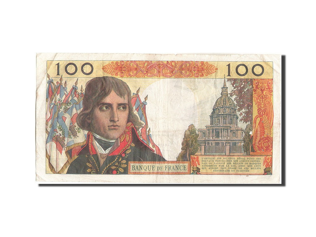 France, 100 Nouveaux Francs, 100 NF 1959-1964 ''Bonaparte'', 1963, KM:144a, 1...