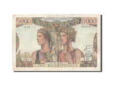 Francia, 5000 Francs, 5 000 F 1949-1957 ''Terre et Mer'', 1951, KM:131b, 1951...