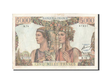 France, 5000 Francs, 5 000 F 1949-1957 ''Terre et Mer'', 1951, KM:131c, 1951-...