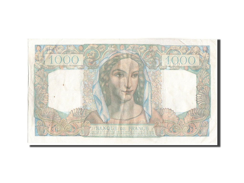 Biljet, Frankrijk, 1000 Francs, 1 000 F 1945-1950 ''Minerve et Hercule'', 1950