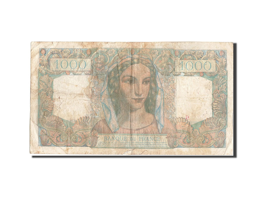 Biljet, Frankrijk, 1000 Francs, 1 000 F 1945-1950 ''Minerve et Hercule'', 1950