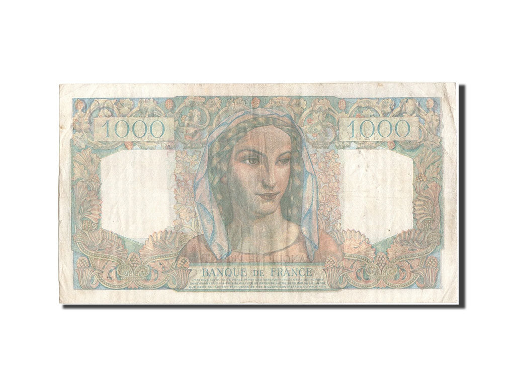 France, 1000 Francs, 1 000 F 1945-1950 ''Minerve et Hercule'', 1949, KM:130b,...