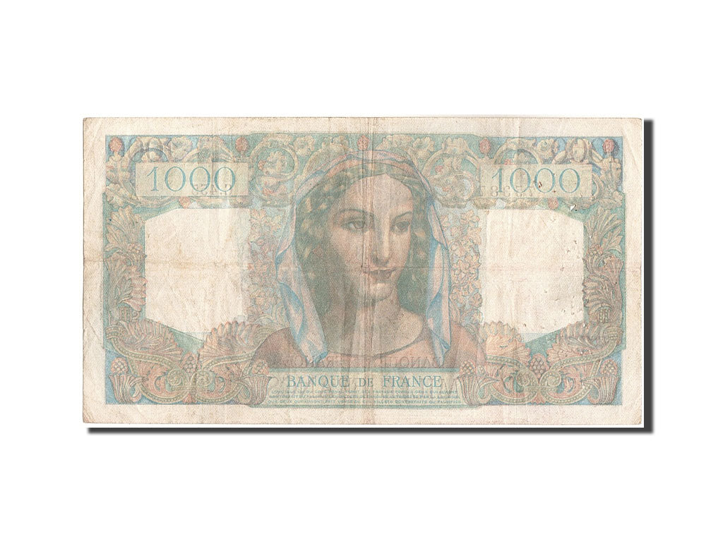 France, 1000 Francs, 1 000 F 1945-1950 ''Minerve et Hercule'', 1948, KM:130b,...