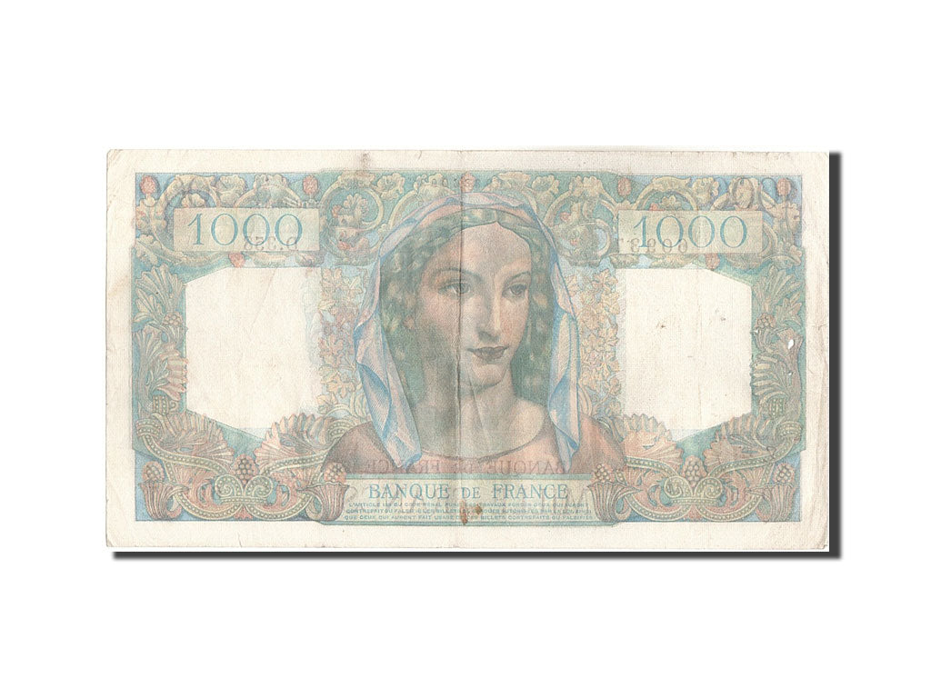 Banconote, Francia, 1000 Francs, 1 000 F 1945-1950 ''Minerve et Hercule'', 1946
