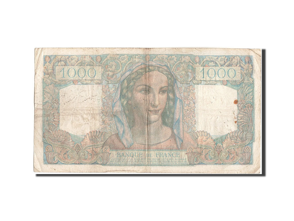 Banknote, France, 1000 Francs, 1 000 F 1945-1950 ''Minerve et Hercule'', 1948