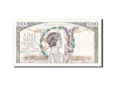 Banknote, France, 5000 Francs, 5 000 F 1934-1944 ''Victoire'', 1939, 1939-09-21