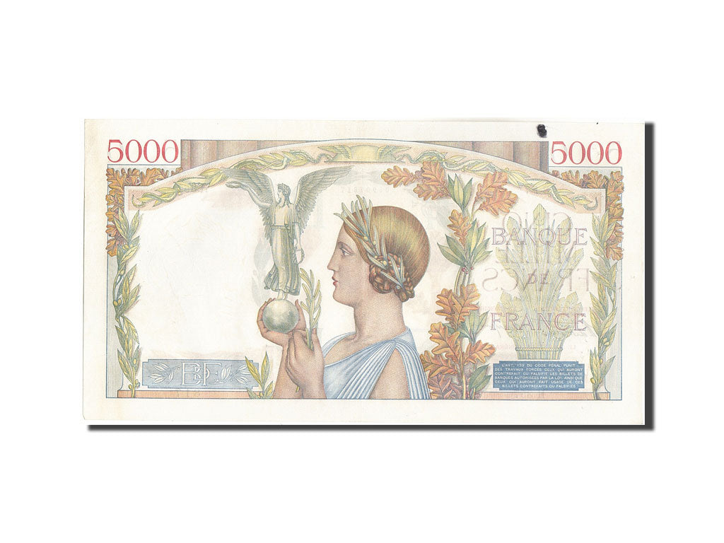 Banconote, Francia, 5000 Francs, 5 000 F 1934-1944 ''Victoire'', 1939