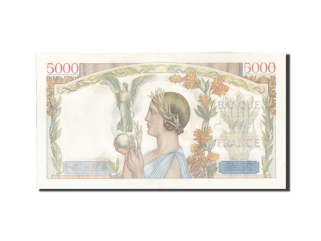 Billet, France, 5000 Francs, 5 000 F 1934-1944 ''Victoire'', 1942, 1942-09-24
