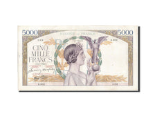 Geldschein, Frankreich, 5000 Francs, 5 000 F 1934-1944 ''Victoire'', 1942