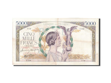 France, 5000 Francs, 5 000 F 1934-1944 ''Victoire'', 1941, KM:97c, 1941-10-30...