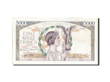 Banknot, Francja, 5000 Francs, Victoire, 1939, 1939-09-07, EF(40-45)