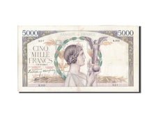 France, 5000 Francs, 5 000 F 1934-1944 ''Victoire'', 1939, KM:97a, 1939-09-21...