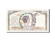 Geldschein, Frankreich, 5000 Francs, 5 000 F 1934-1944 ''Victoire'', 1940