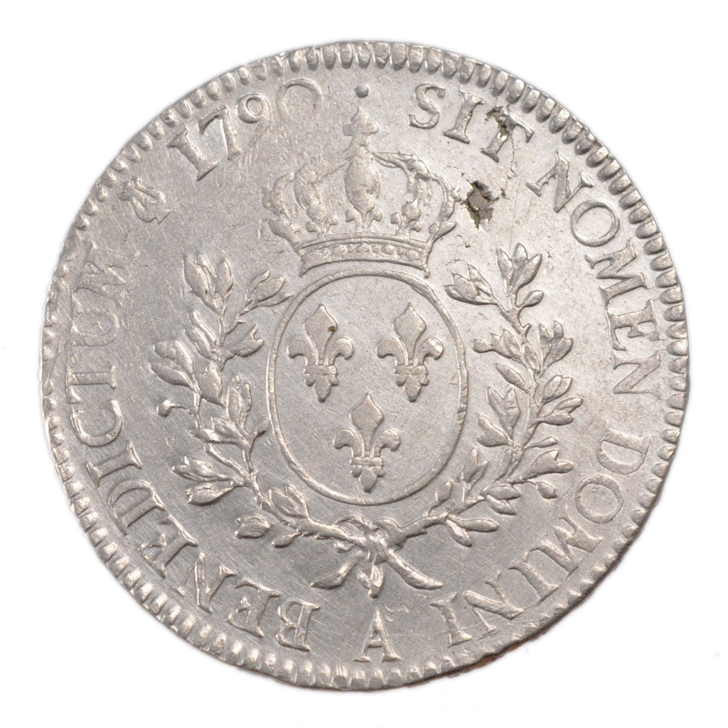Moneta, Francia, Louis XVI, Écu aux branches d'olivier, Ecu, 1790, Paris, BB+