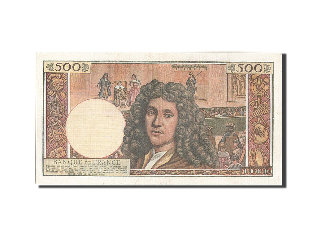 Banknote, France, 500 Nouveaux Francs, 500 NF 1959-1966 ''Molière'', 1963