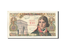 Banknote, France, 100 Nouveaux Francs on 10,000 Francs, 1955-1959 Overprinted