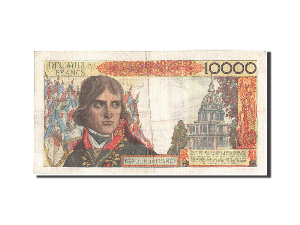 France, 10,000 Francs, 10 000 F 1955-1958 ''Bonaparte'', 1956, KM:136a, 1956-...