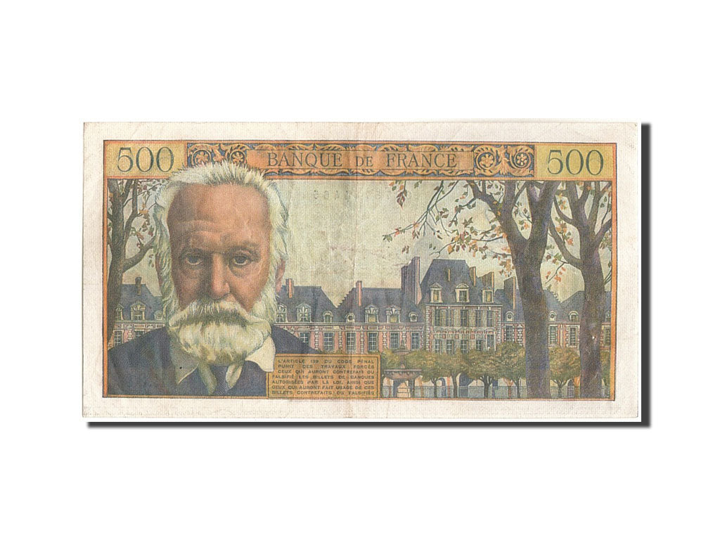 France, 500 Francs, 500 F 1954-1958 ''Victor Hugo'', 1954, 1954-09-02, KM:133...