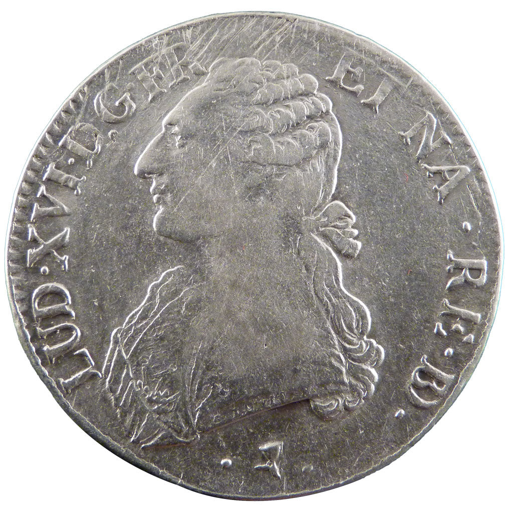 Francia, Louis XVI, Écu de Béarn aux branches d'olivier, Ecu, 1776, Pau, MB...