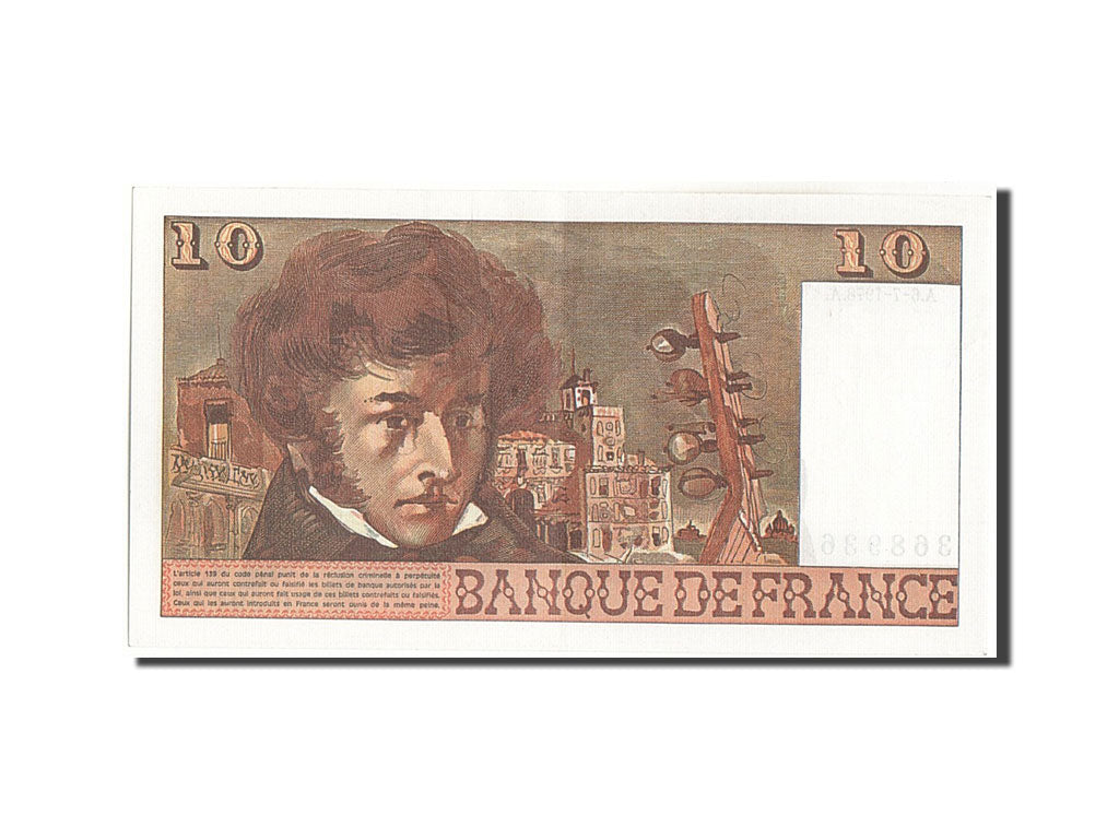 Banknote, France, 10 Francs, 10 F 1972-1978 ''Berlioz'', 1978, 1978-07-06