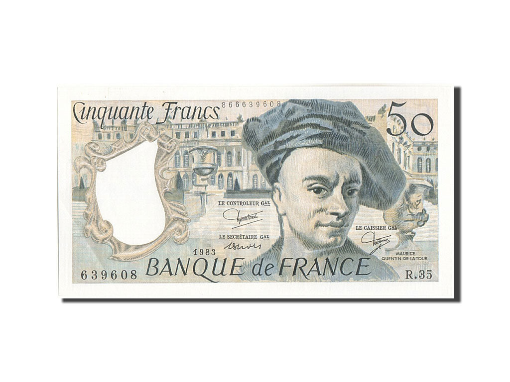 France, 50 Francs, 50 F 1976-1992 ''Quentin de La Tour'', 1983, KM:152b, 1983...