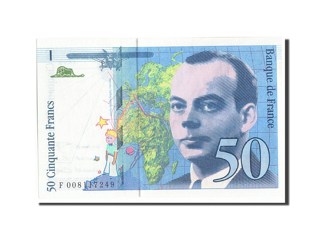 France, 50 Francs, 50 F 1992-1999 ''St Exupéry'', 1993, 1993, KM:157b, SPL,...