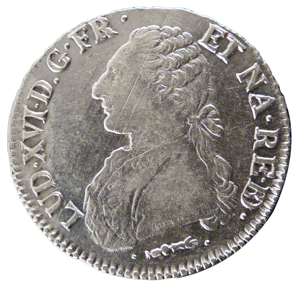 FRANCE, Écu de Béarn aux branches d'olivier, ECU, 1781, Pau, KM #572, AU(50-53),