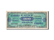 Frankreich, 100 Francs, 1945 Verso France, 1944, KM:123b, 1944, S, Fayette:VF...