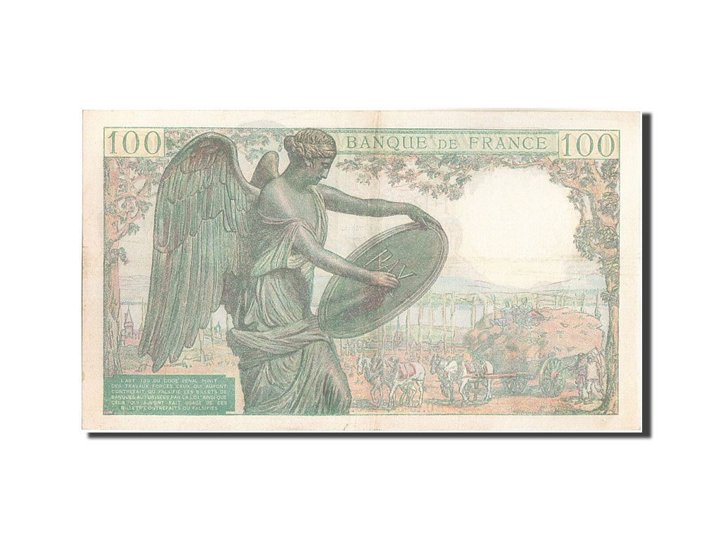 Banknote, France, 100 Francs, 100 F 1942-1944 ''Descartes'', 1942, 1942-05-15