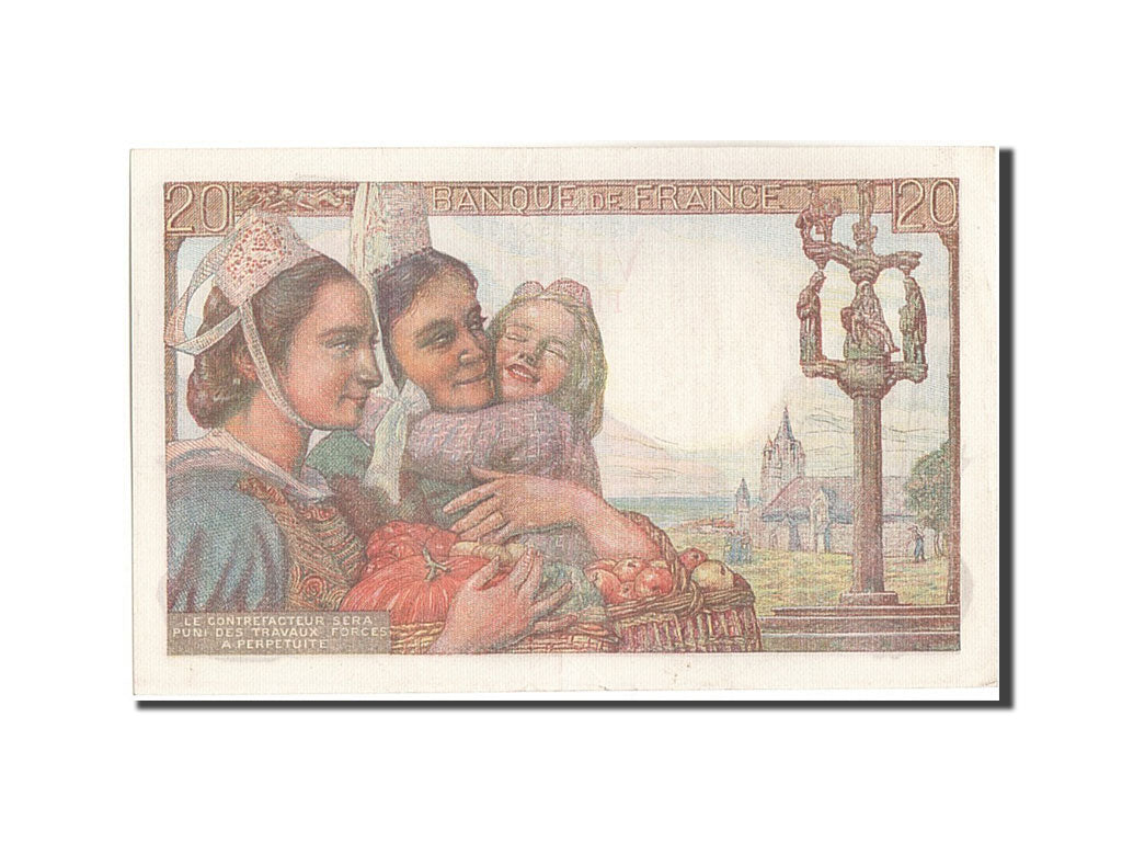 Biljet, Frankrijk, 20 Francs, 20 F 1942-1950 ''Pêcheur'', 1949, 1949-11-03