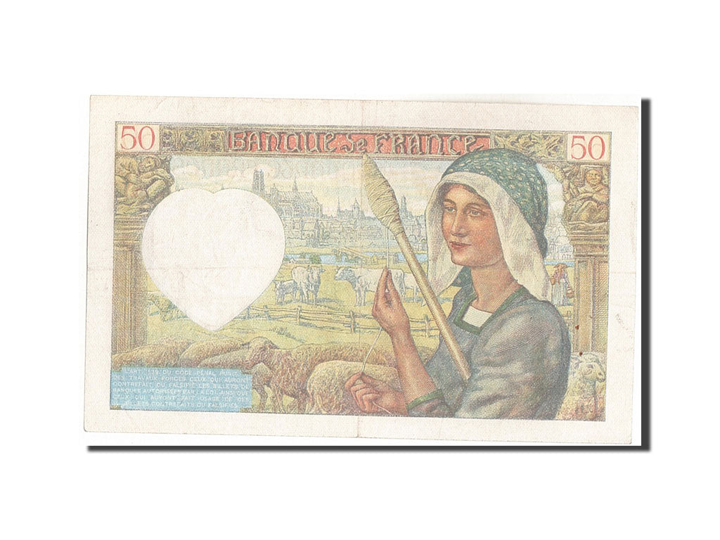 Frankreich, 50 Francs, 50 F 1940-1942 ''Jacques Coeur'', 1941, KM:93, 1941-04...