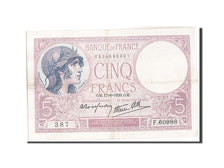 Francia, 5 Francs, 5 F 1917-1940 ''Violet'', 1939, KM:83, 1939-08-17, BB, Fay...