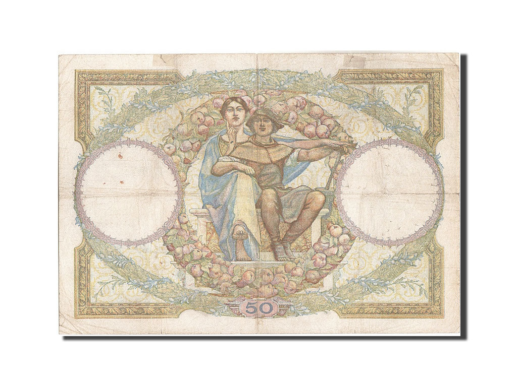 France, 50 Francs, 50 F 1927-1934 ''Luc Olivier Merson'', 1933, KM:80b, 1933-...