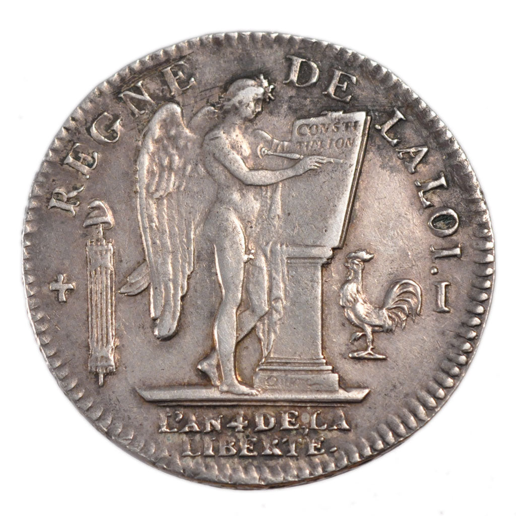 Francia, Écu de 6 livres françois, ECU, 6 Livres, 1792, Limoges, BB+, Argen...