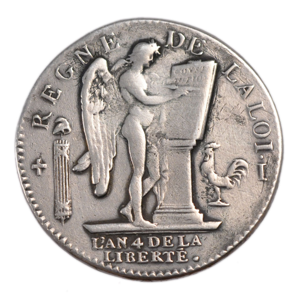 Francia, Écu de 6 livres françois, ECU, 6 Livres, 1792, Limoges, MB+, Argen...