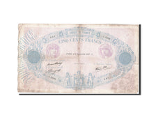 France, 500 Francs, 500 F 1888-1940 ''Bleu et Rose'', 1937, 1937-09-09, KM:88...
