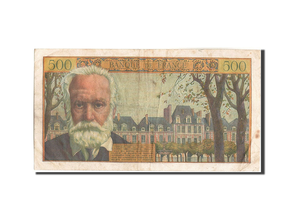 Billet, France, 500 Francs, 500 F 1954-1958 ''Victor Hugo'', 1957, 1957-02-07