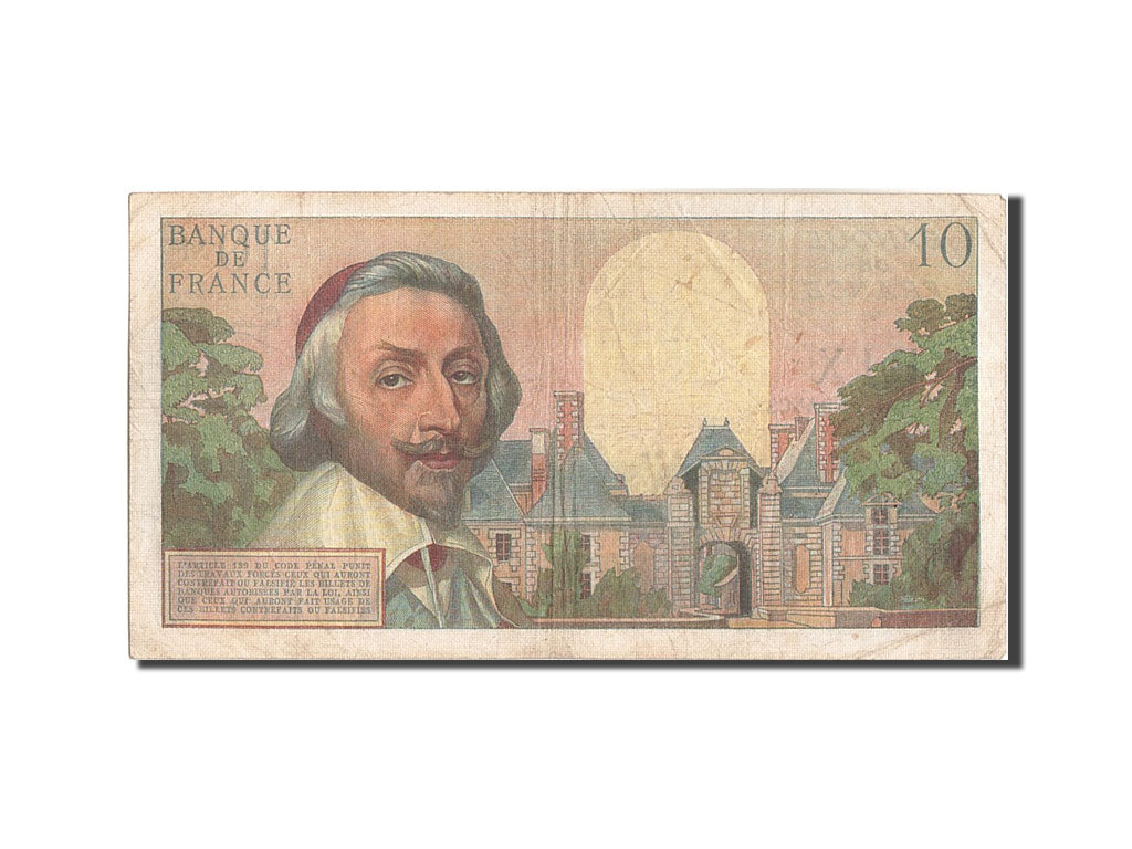 France, 10 Nouveaux Francs, 10 NF 1959-1963 ''Richelieu'', 1961, 1961-02-02,...