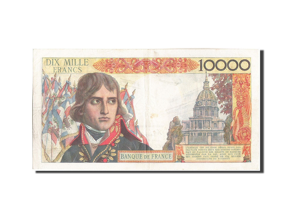 France, 10,000 Francs, 10 000 F 1955-1958 ''Bonaparte'', 1958, KM:136b, 1958-...