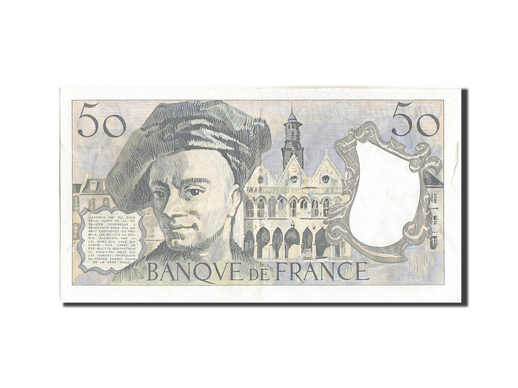 France, 50 Francs, 50 F 1976-1992 ''Quentin de La Tour'', 1986, KM:152b, 1986...