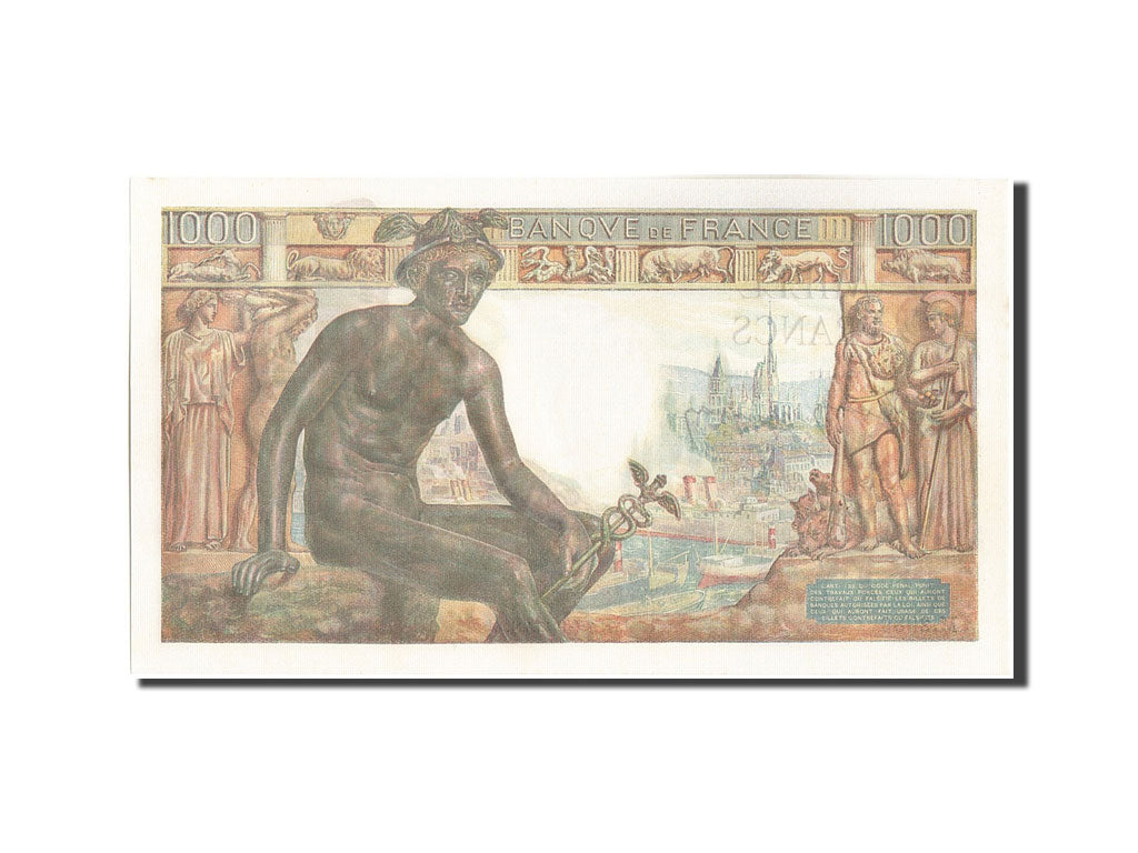 Banknote, France, 1000 Francs, 1 000 F 1942-1943 ''Déesse Déméter'', 1943