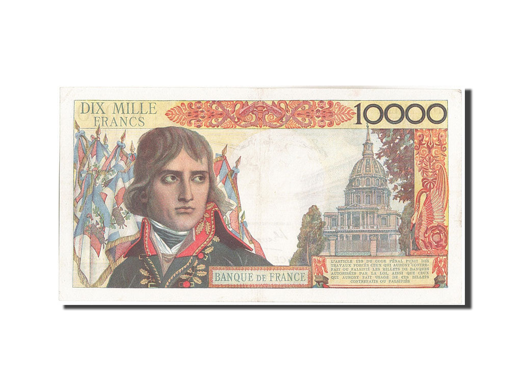 Francia, 10,000 Francs, 10 000 F 1955-1958 ''Bonaparte'', 1956, KM:136a, 1956...