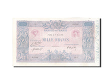 Francia, 1000 Francs, 1 000 F 1889-1926 ''Bleu et Rose'', 1921, KM:67i, 1921-...